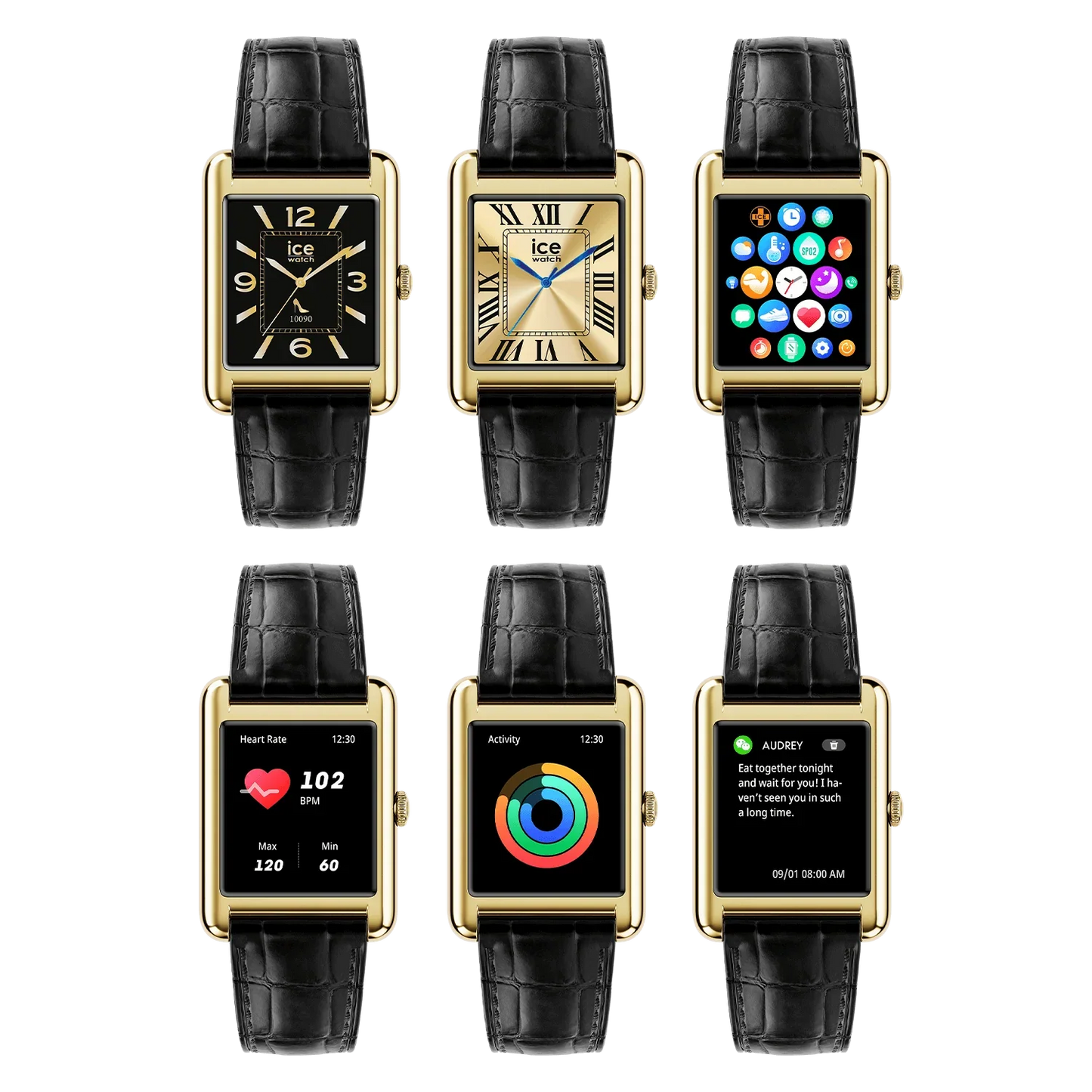 ICE SMART KS 2.0 RECTANGULAR 1.41 Gold Black