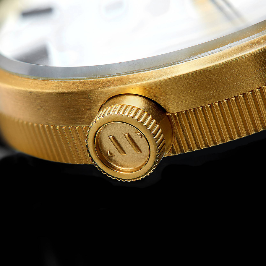 Bravur | BW102 - Gold / Brown Leather