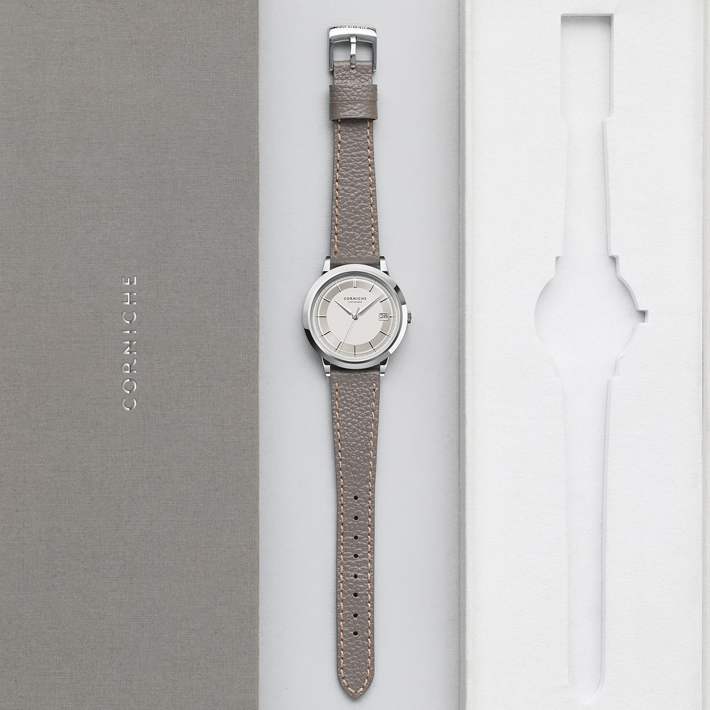 Corniche | Historique Automatic - White Dial - Stainless Steel
