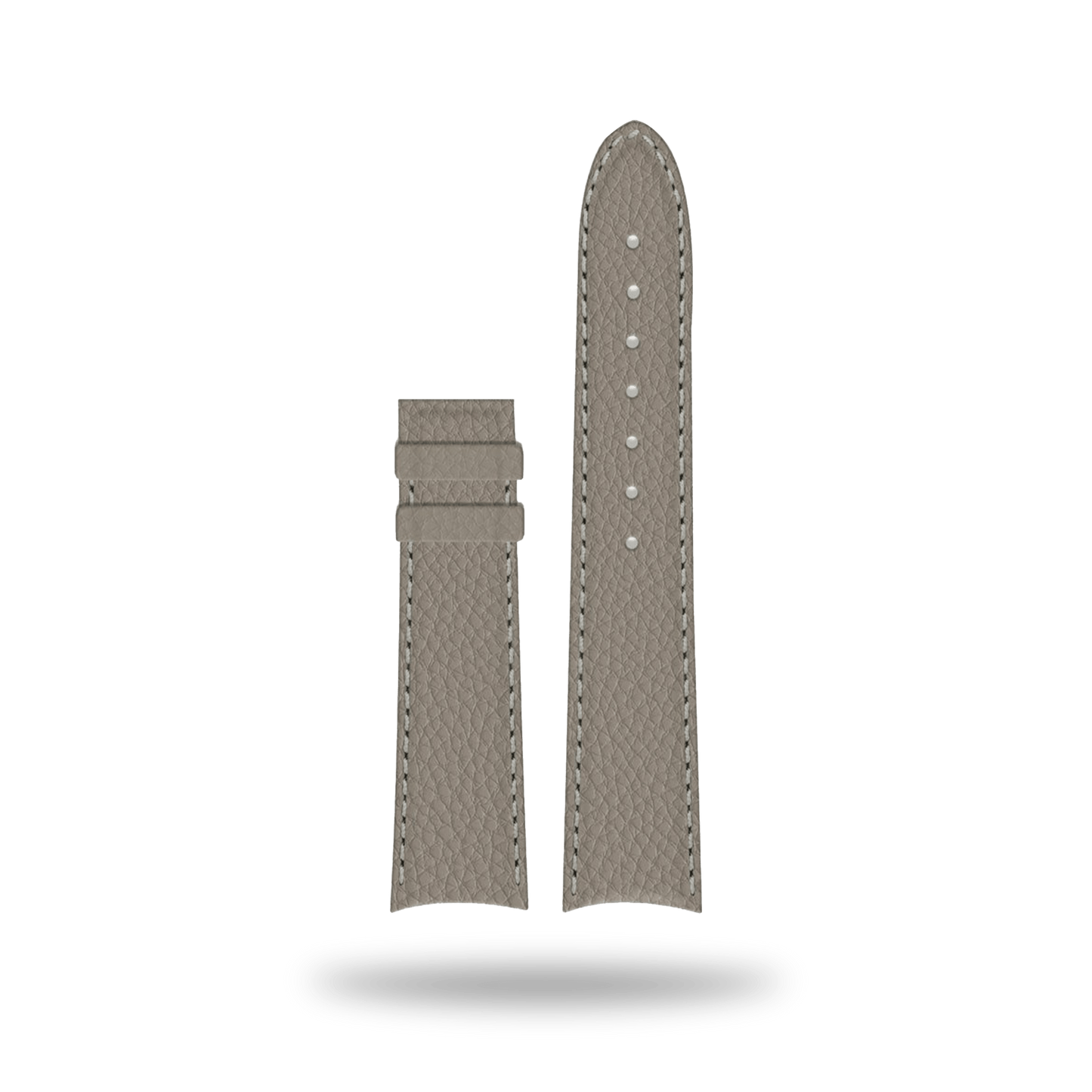 Corniche | Strap 22mm - Leather - Heritage 40 Taupe Grey