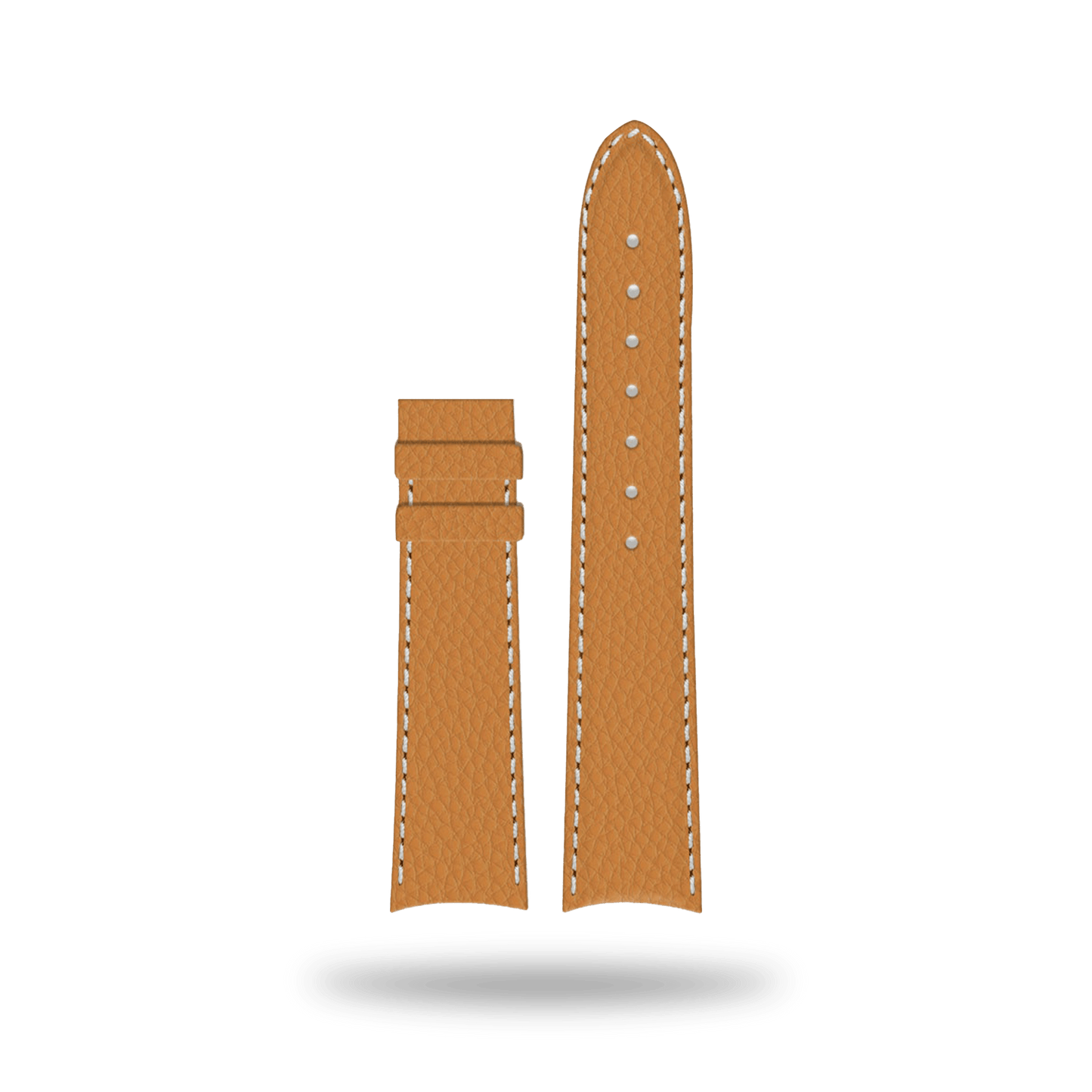 Corniche | Strap 22mm - Leather - Heritage 40 Cognac Brown