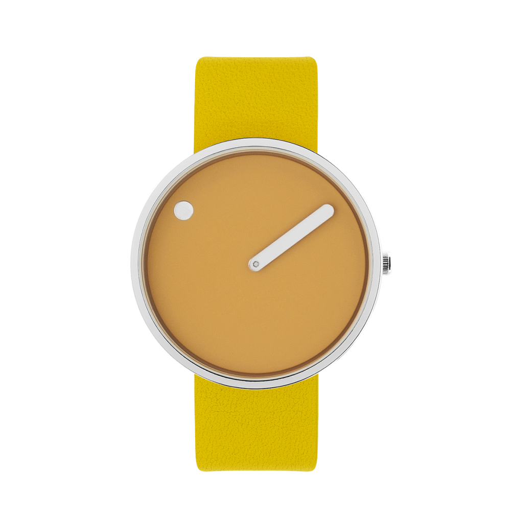 Picto | Mustard Yellow Dial / Canary Yellow Leather Strap