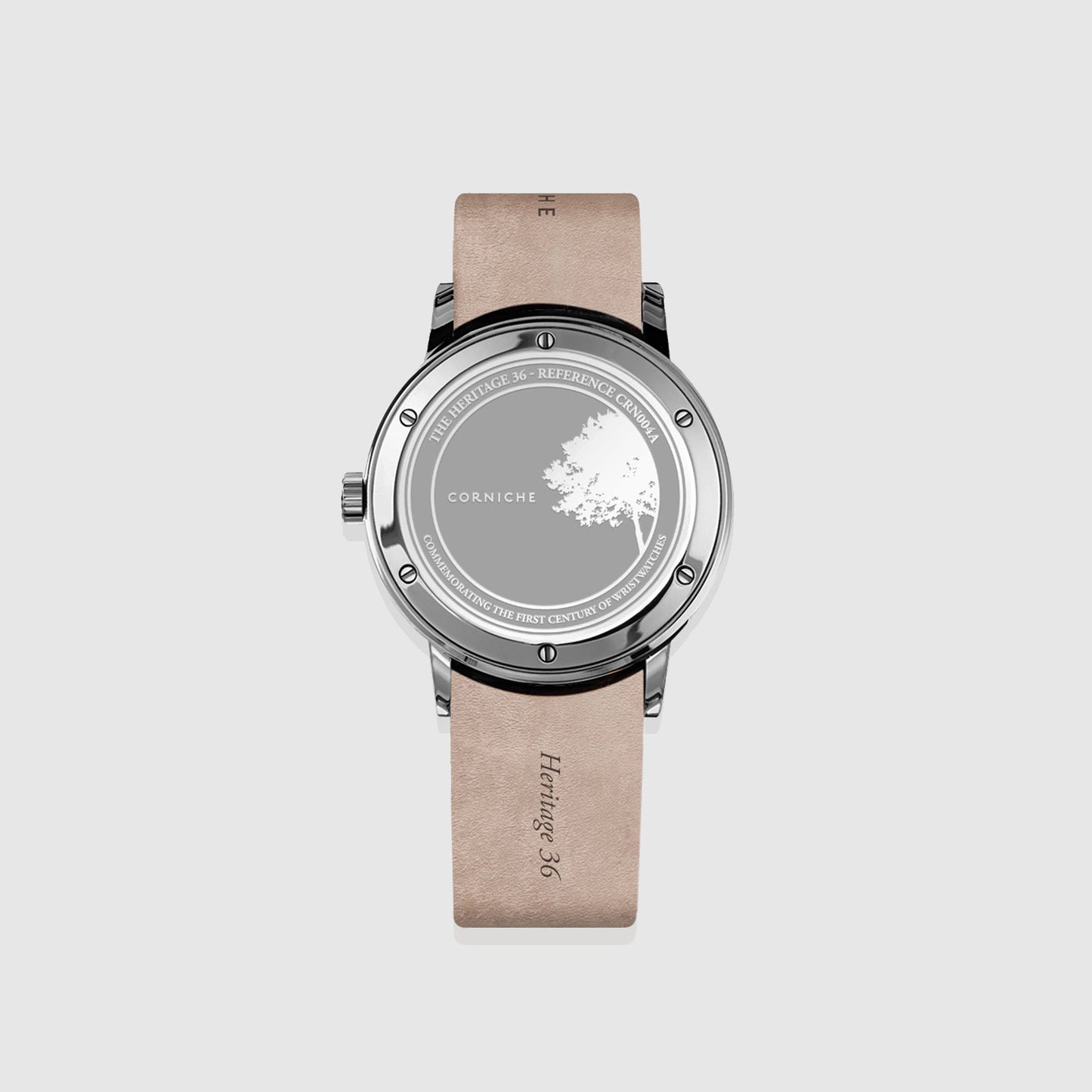 Corniche | Heritage 36 - Stainless Steel / Taupe Leather