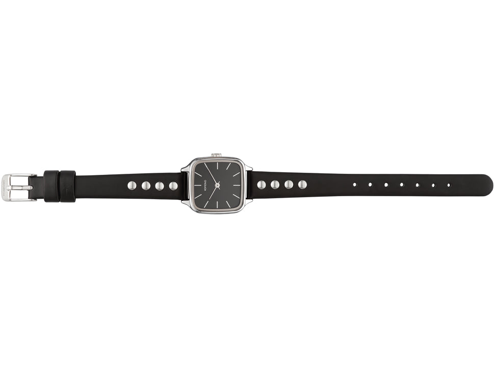 Komono | Kate Studs - Black Silver