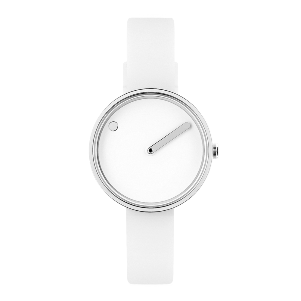 Picto | White Dial / White Silicone Strap