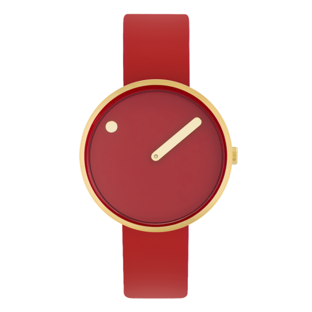 Picto | Cinnamon Red Dial / Cinnamon Red Bio based TPU Strap