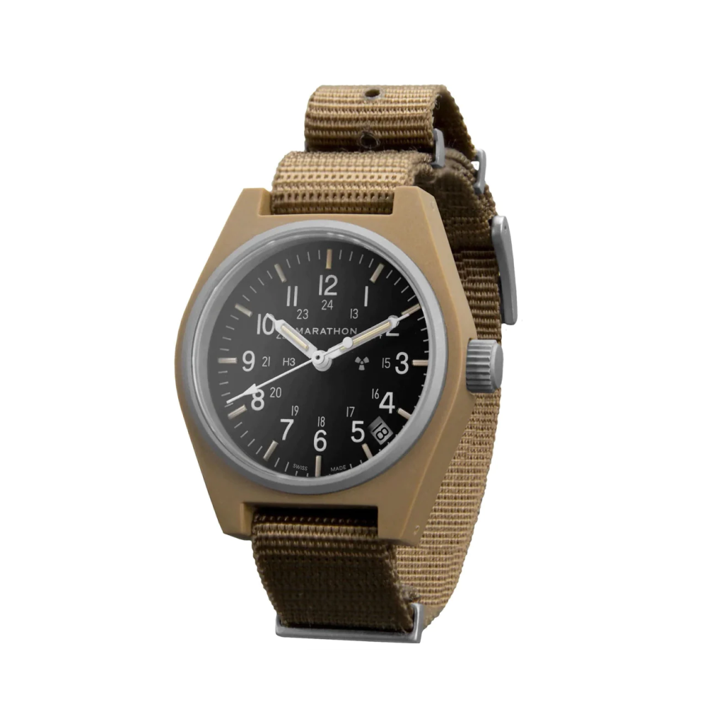 Marathon | Desert Tan GPQ with Date (US Govt.) - 34mm