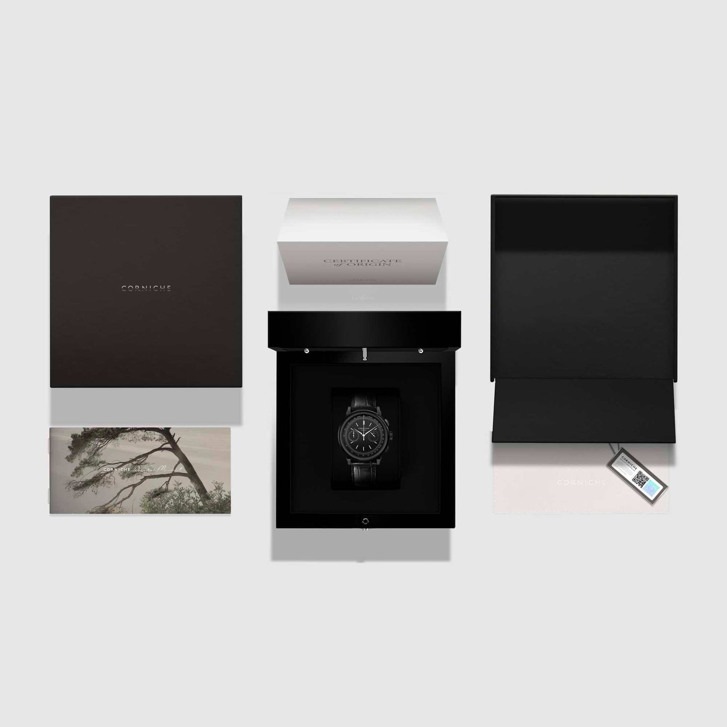 Corniche | Heritage Chronograph - Stainless Steel / Black PVD