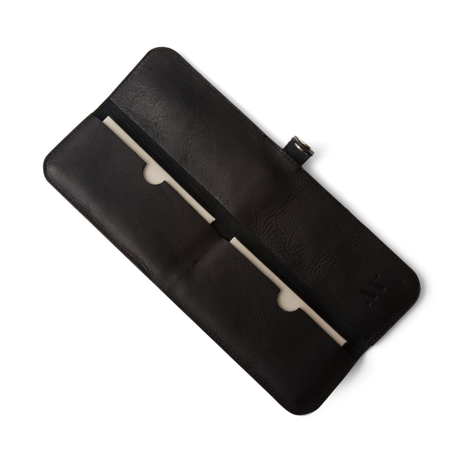 Bravur | BW003 - Silver / Black Leather (Automatic)