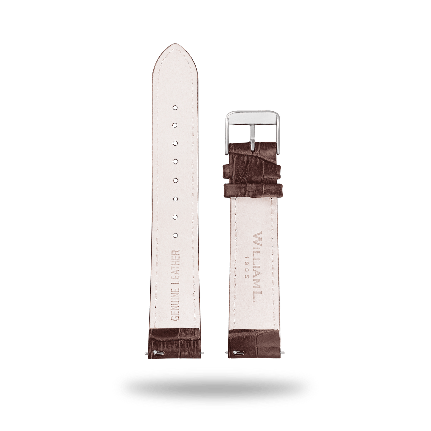 William L. 1985 | Strap 20mm - Leather - Brown Stainless Steel