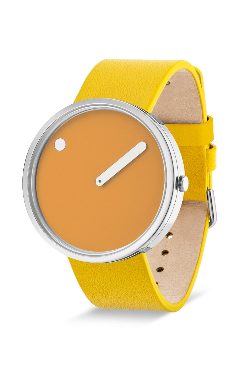 Picto | Mustard Yellow Dial / Canary Yellow Leather Strap