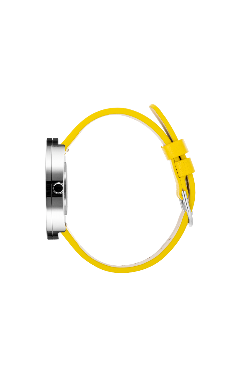 Picto | Mustard Yellow Dial / Canary Yellow Leather Strap