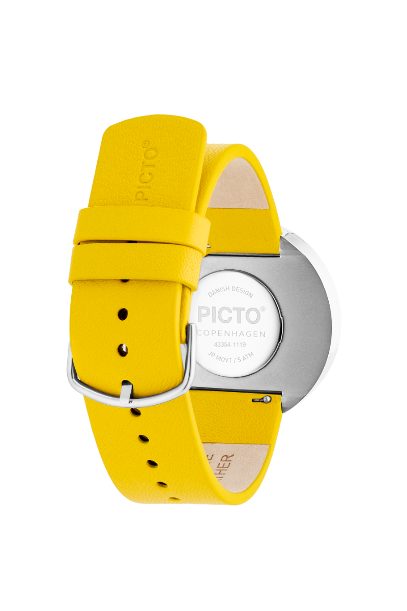 Picto | Mustard Yellow Dial / Canary Yellow Leather Strap