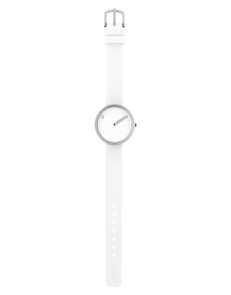 Picto | White Dial / White Silicone Strap