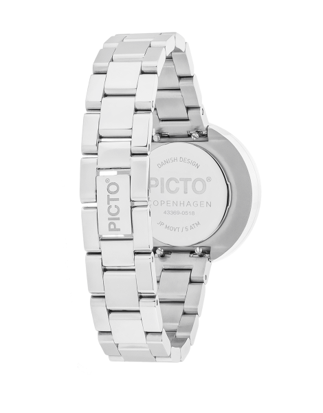 Picto | White Dial / Polished Steel Bracelet