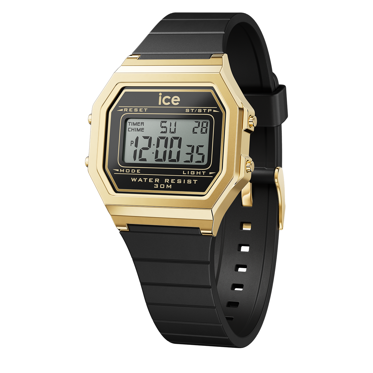 Ice Watch ICE Digit Retro Black Gold Small