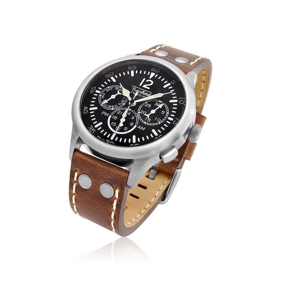 Techne | Merlin 296 - Riveted Chestnut Leather