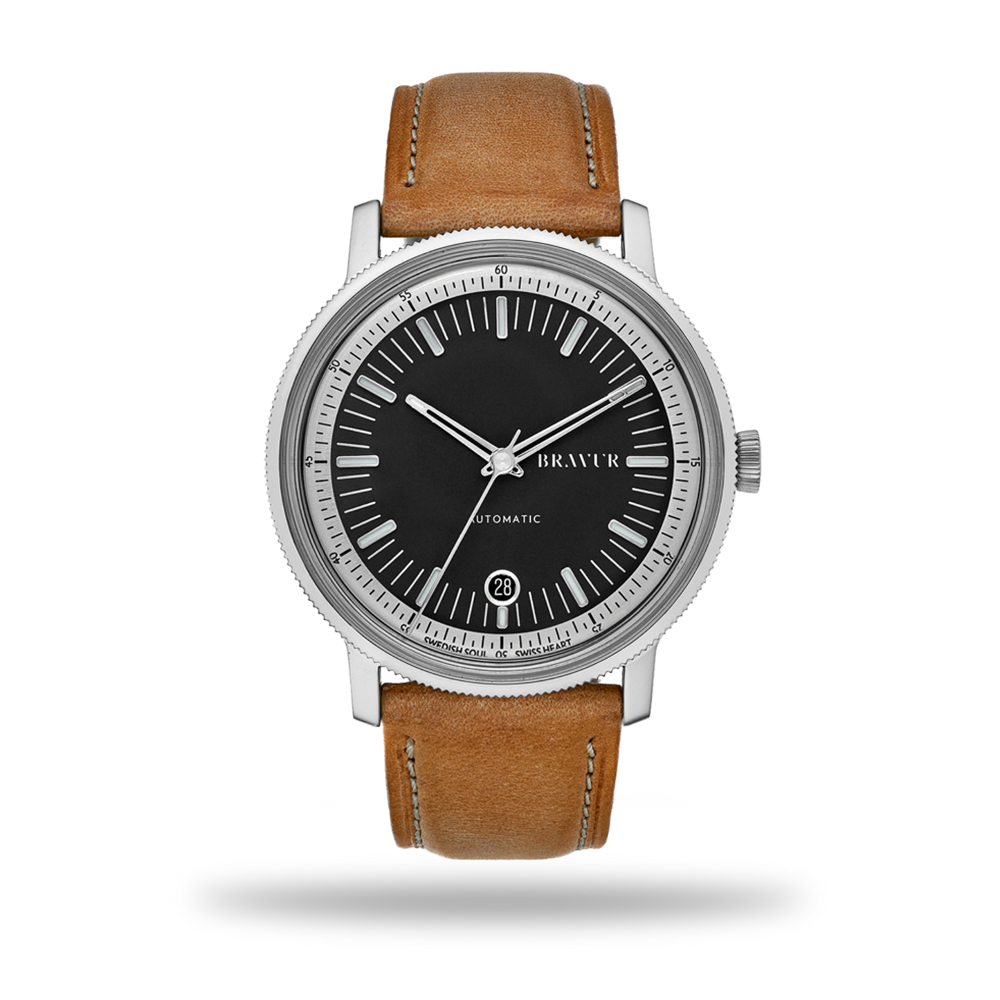 BW003 | Black Dial | Tan Leather