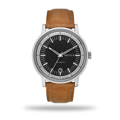 BW003 | Black Dial | Tan Leather