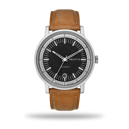 BW003 | Black Dial | Tan Leather