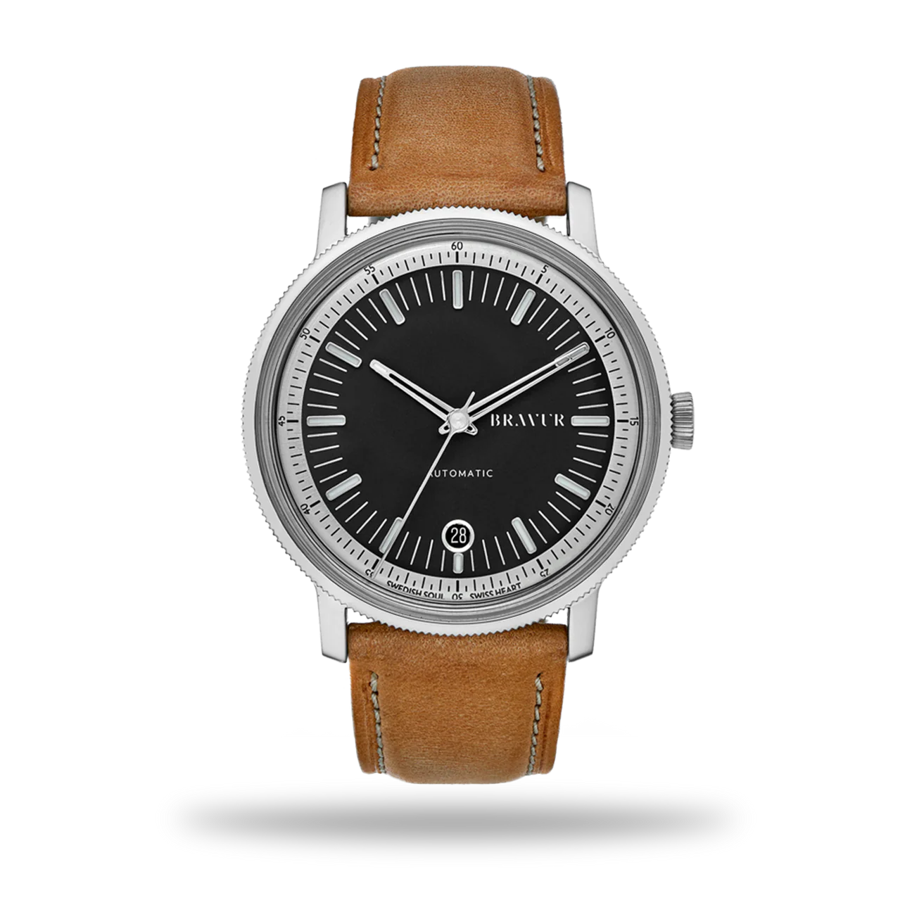 BW003 | Black Dial | Tan Leather