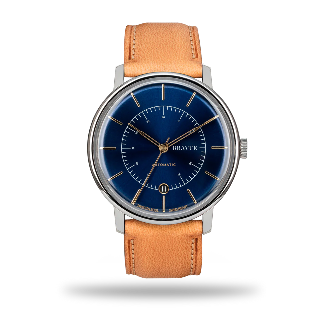 Scandinavia - Midnight Blue - Tan Leather
