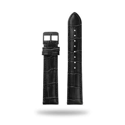 William L. 1985 | Strap 20mm - Leather - IP Black