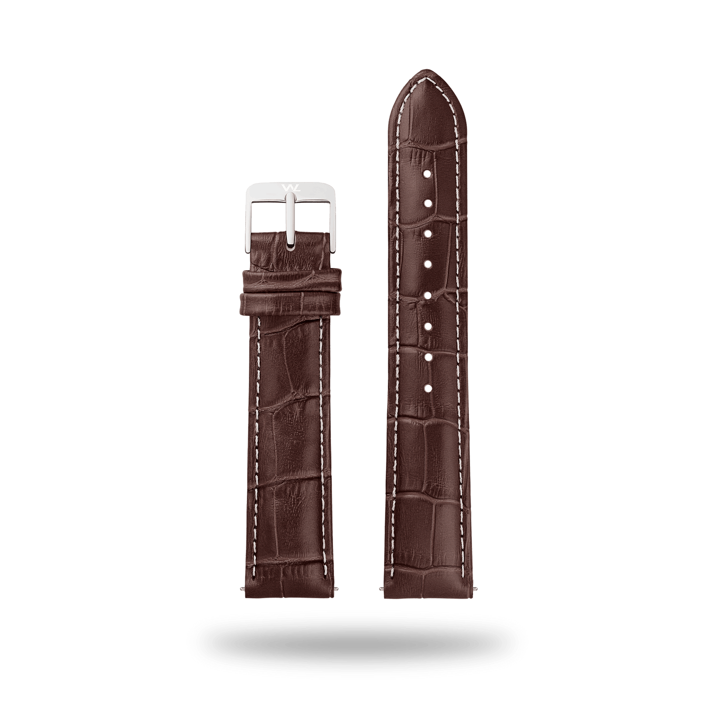 William L. 1985 | Strap 20mm - Leather - Brown Stitching White