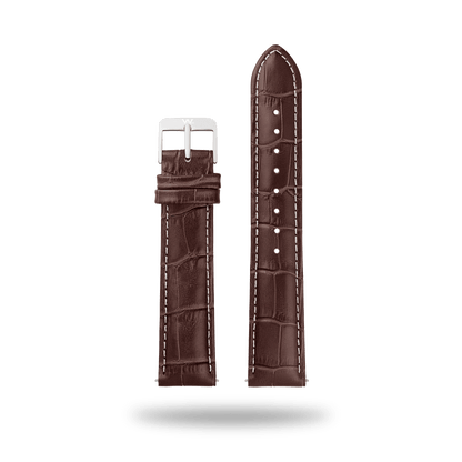 William L. 1985 | Strap 20mm - Leather - Brown Stitching White