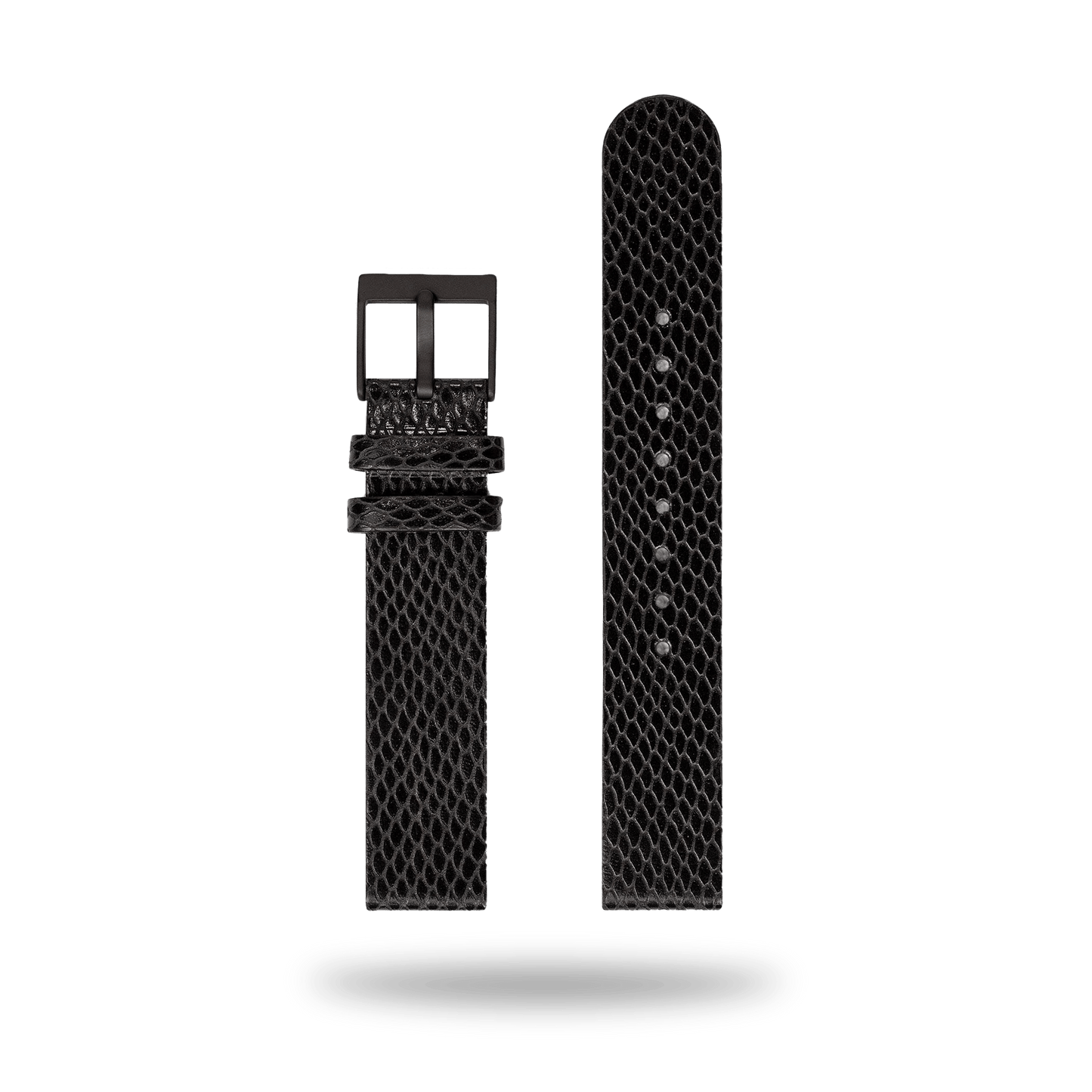 Aãrk Collective | Strap 18mm - Leather - Snake Grain Black