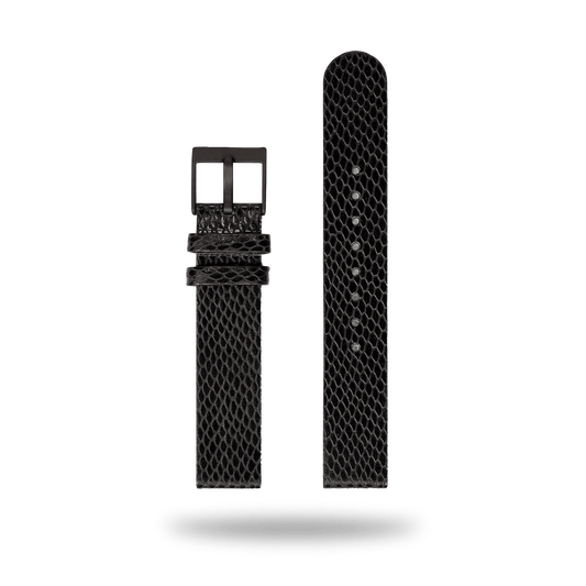 Aãrk Collective | Strap 18mm - Leather - Snake Grain Black