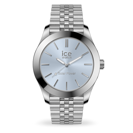 Ice-Watch | Ice Steel Solar - Silver Light Blue