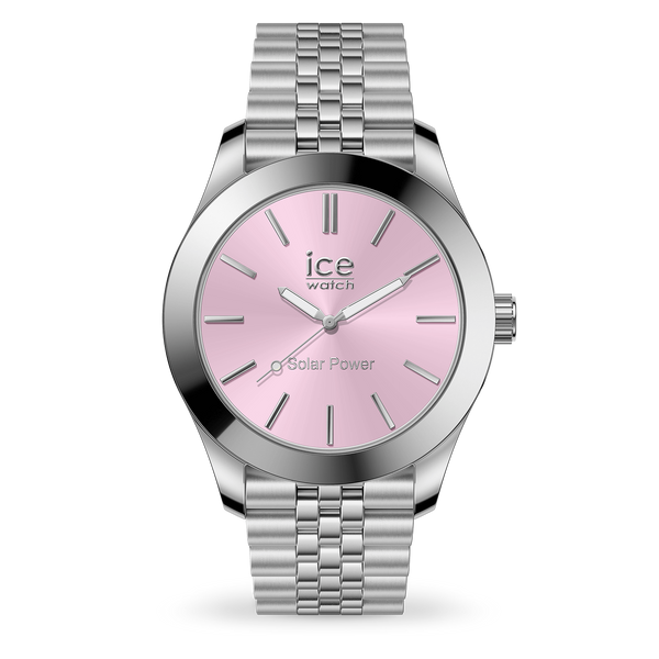 Ice-Watch | Ice Steel Solar - Silver LIight Pink