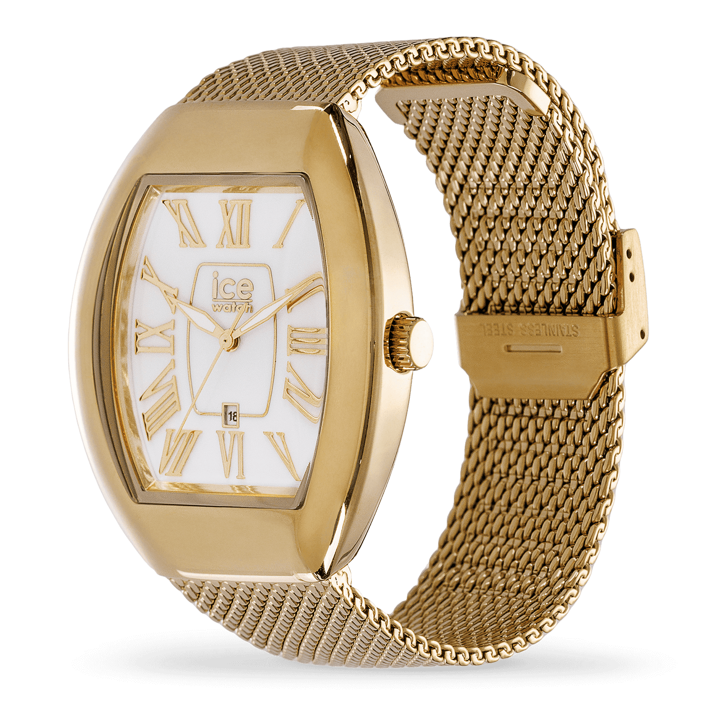 Ice-Watch | Ice Boliday - Dome - Metal Mesh - White Gold - Small