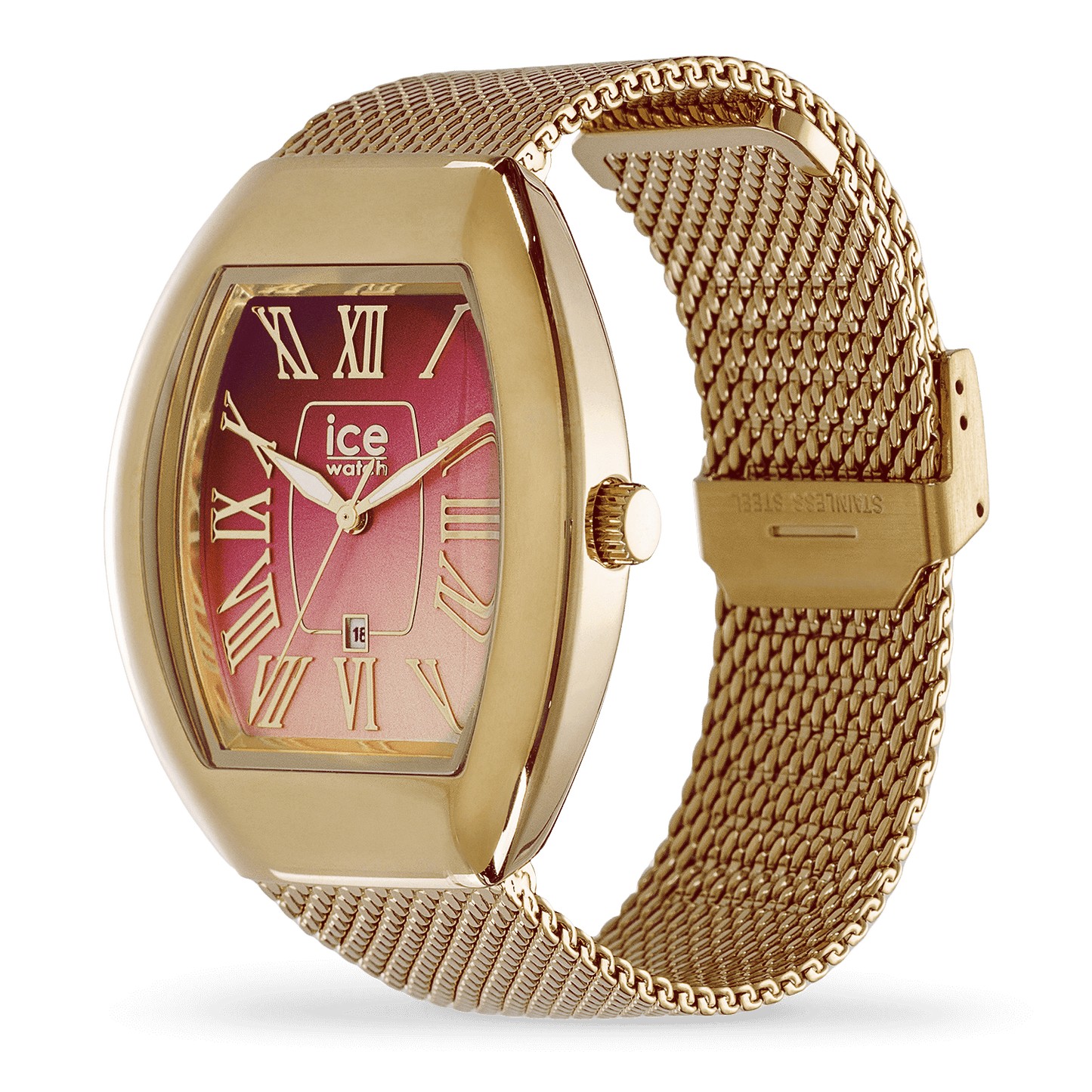 Ice-Watch | Ice Boliday - Dome - Metal Mesh - Pink Gold
