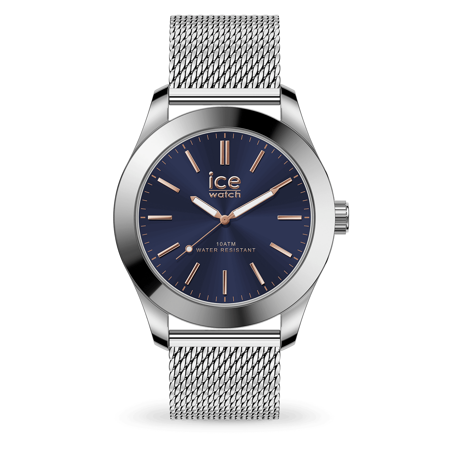 ICE STEEL - Silver Dark Blue
