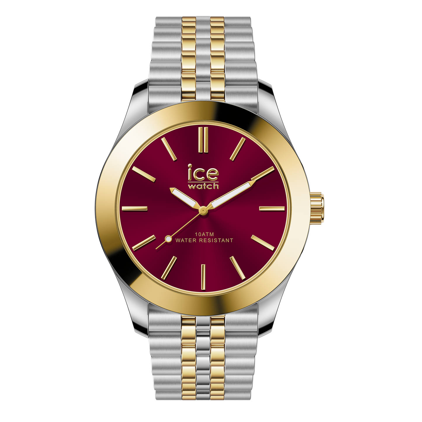 Ice-Watch | Ice Steel - Silver Gold Burgundy - Small - 3H