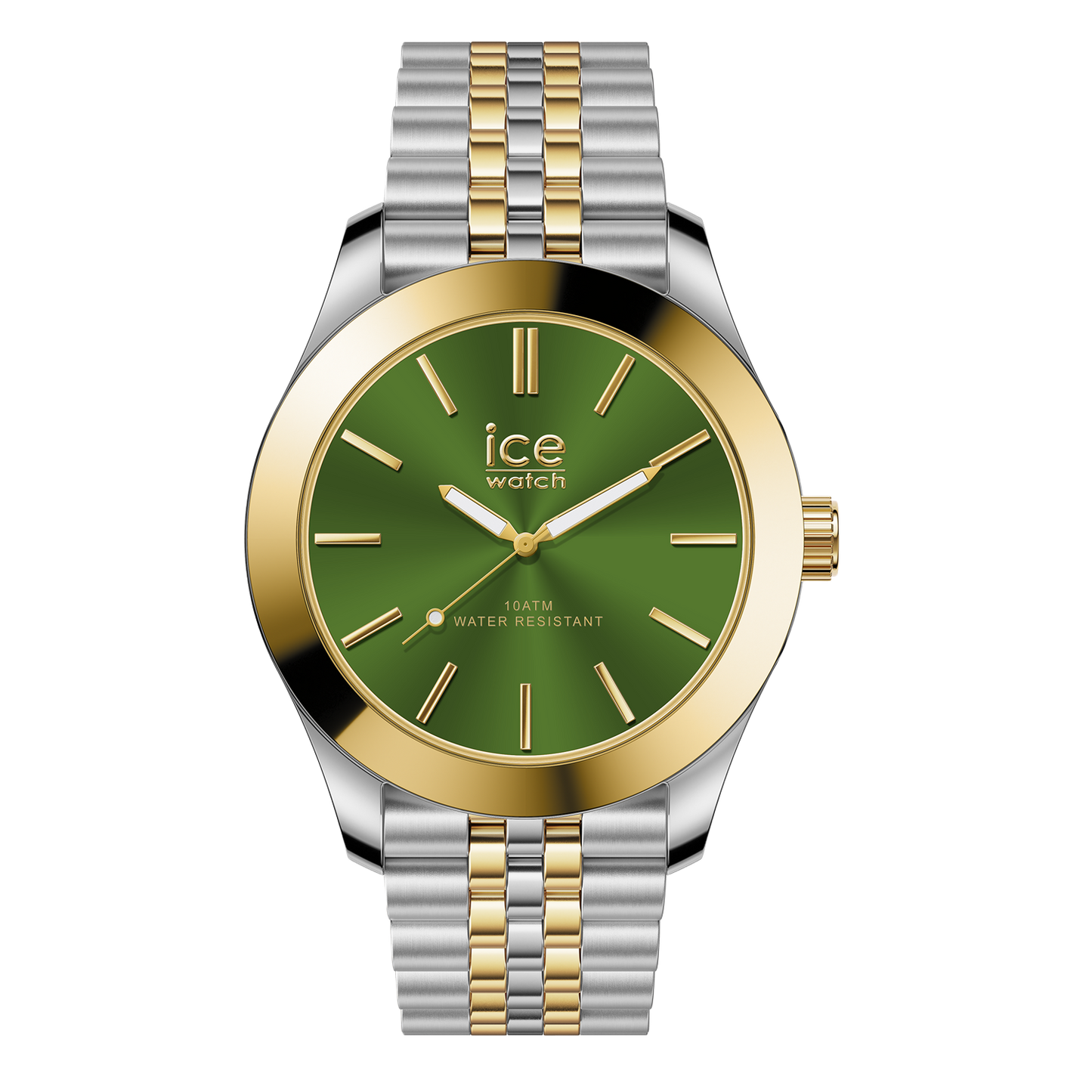 Ice-Watch | Ice Steel - Silver Gold Green - Small - 3H