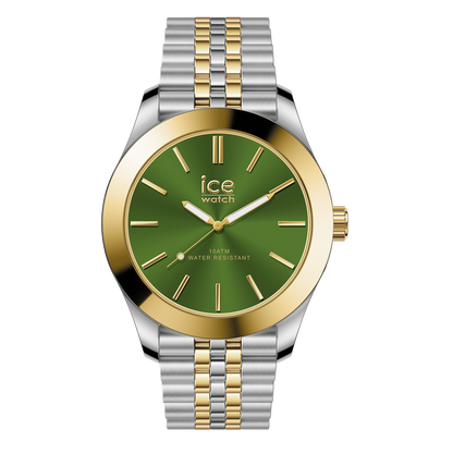 Ice-Watch | Ice Steel - Silver Gold Green - Small - 3H