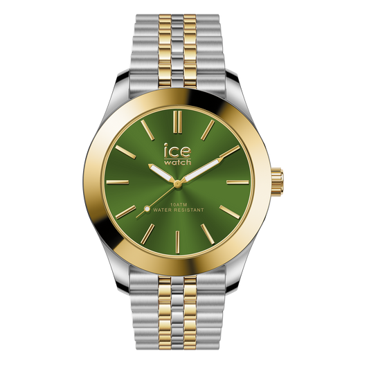 Ice-Watch | Ice Steel - Silver Gold Green - Small - 3H
