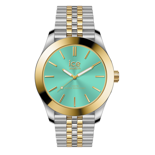 Ice-Watch | Ice Steel - Silver Gold Turquoise - Small - 3H