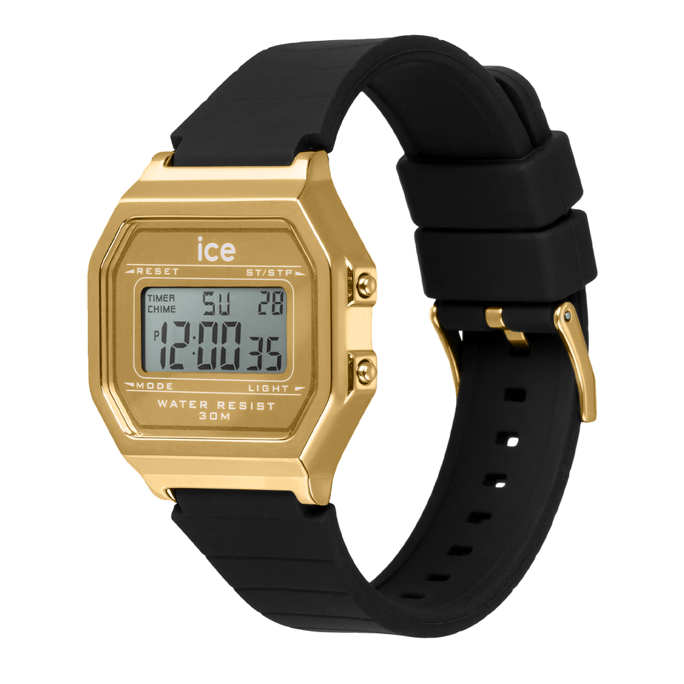Ice-Watch | ICE Digit Retro - Metal Gold Mirror - Black