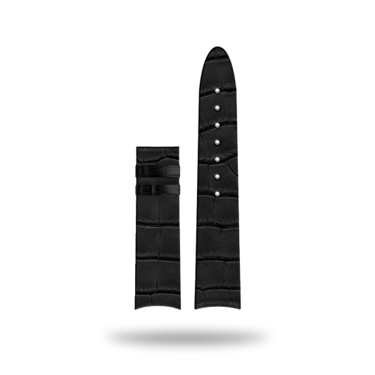 Corniche | Strap 18mm - Leather - Heritage 36 Pitch Black