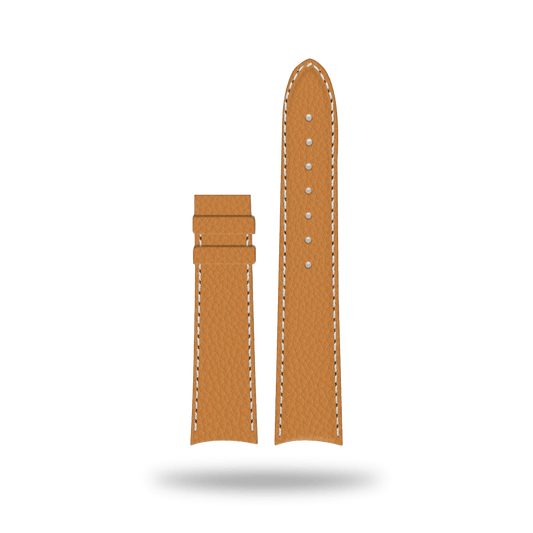 Corniche | Strap 22mm - Leather - Heritage 40 Cognac Brown