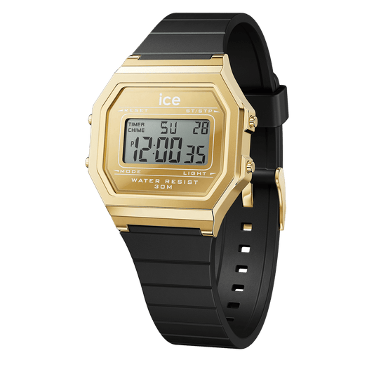 Ice-Watch | ICE Digit Retro - Metal Gold Mirror - Black