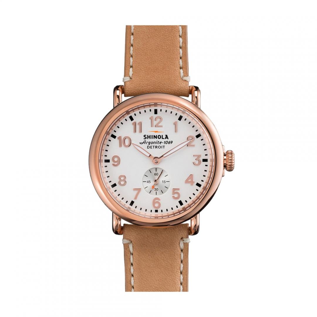 Shinola | Runwell - White/Rose Gold