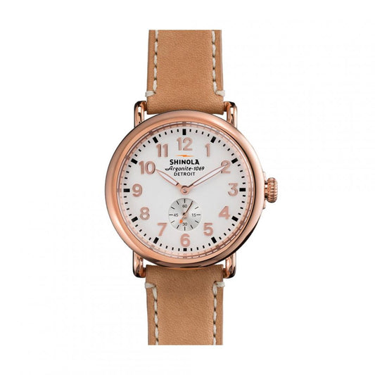 Shinola | Runwell - White/Rose Gold