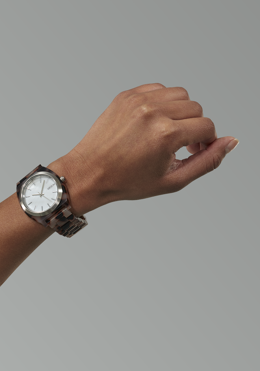 Nixon | Time Teller Acetate - Pink Tortoise - Mother Of Pearl
