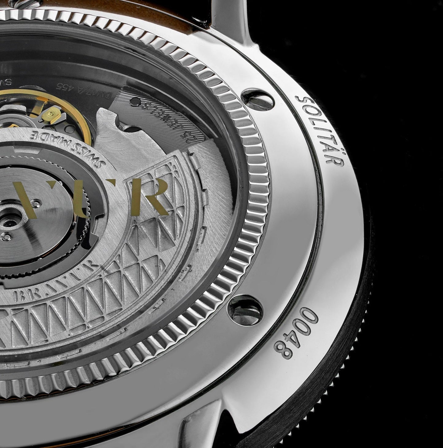 Bravur | Bw003 - Black Dial - Black With Contrast Stitching Leather