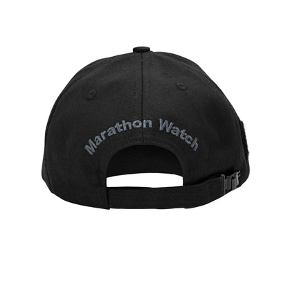 Marathon | Baseball Cap - Black - Black With Logo - Unisex